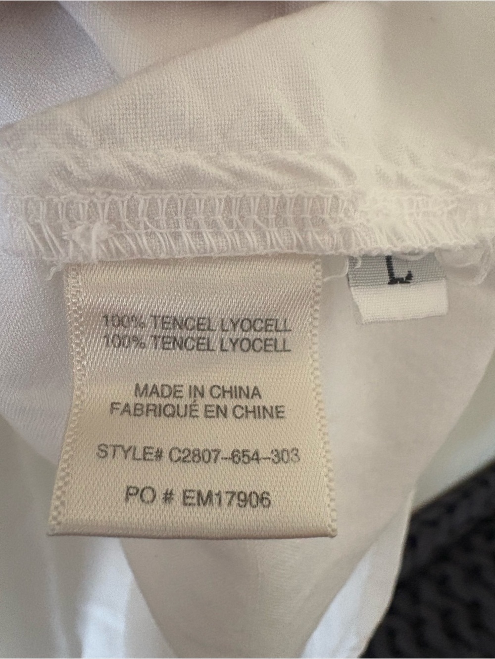 Cloth & Stone White Relaxed Short-Sleeve Button-Down 100% Tencel Top - Picture 9 of 9
